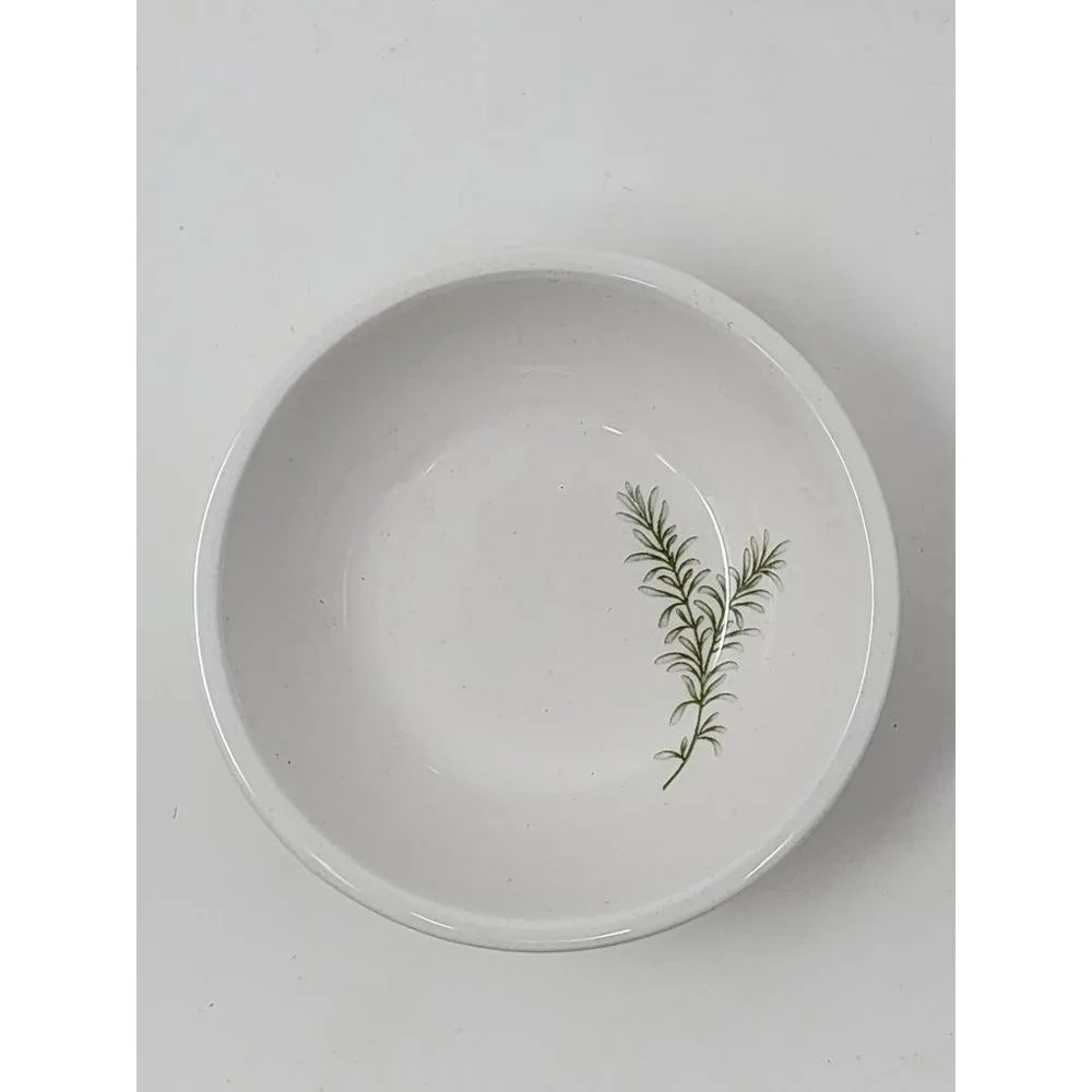 Harry & David‎ Ceramic Dipping Bowls 3-Piece Set Herb Pattern